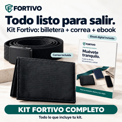 Cartera de cinturon antirobo