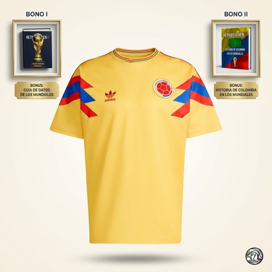 Camiseta selección Colombia mundial 1990
