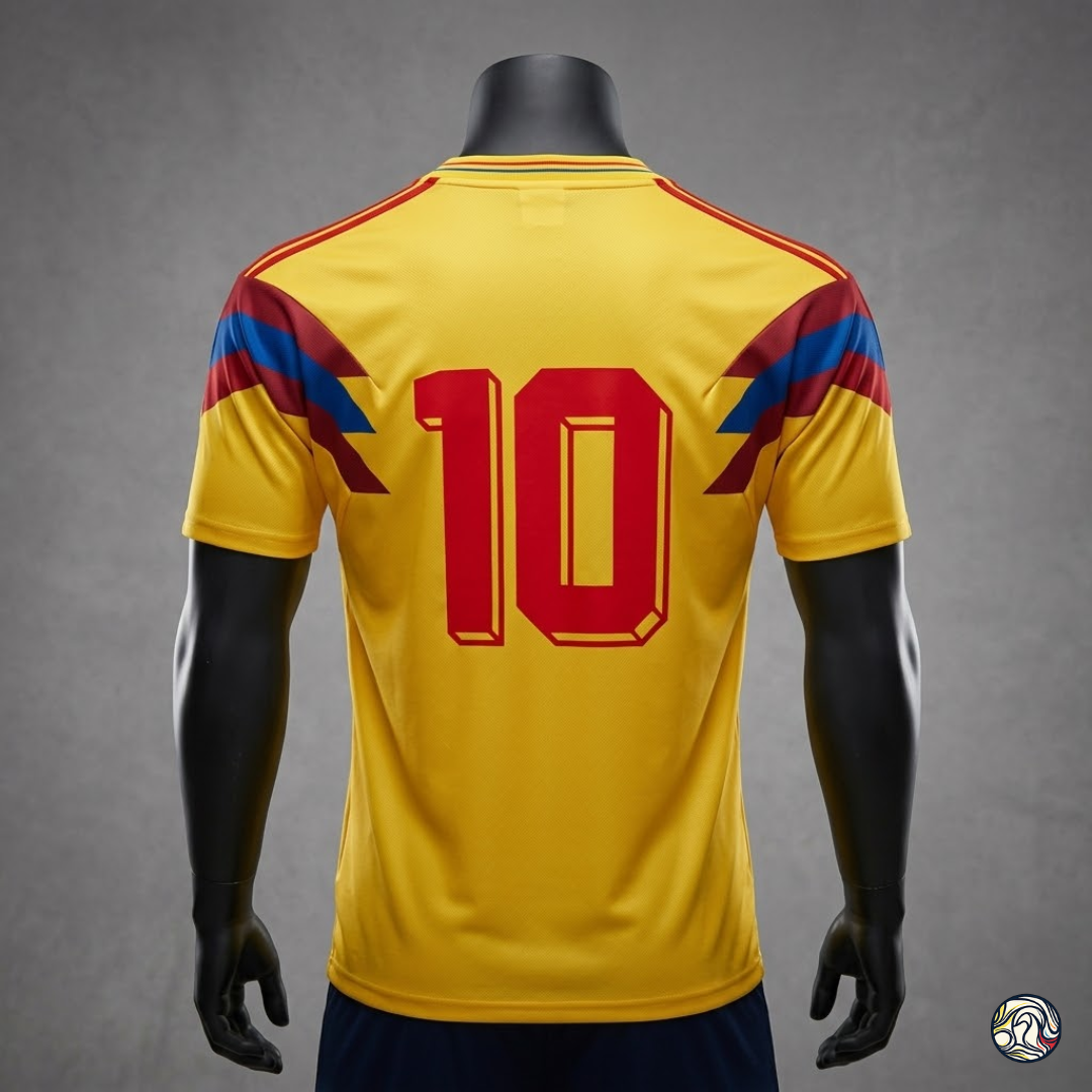 Camiseta selección Colombia mundial 1990